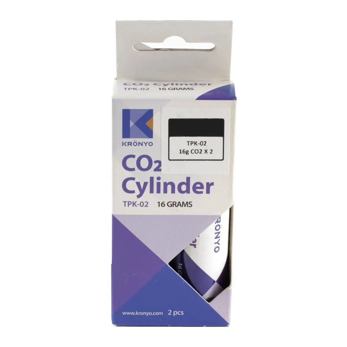 Kronyo Co2 Cylinders - 16G (2 Pack) 2