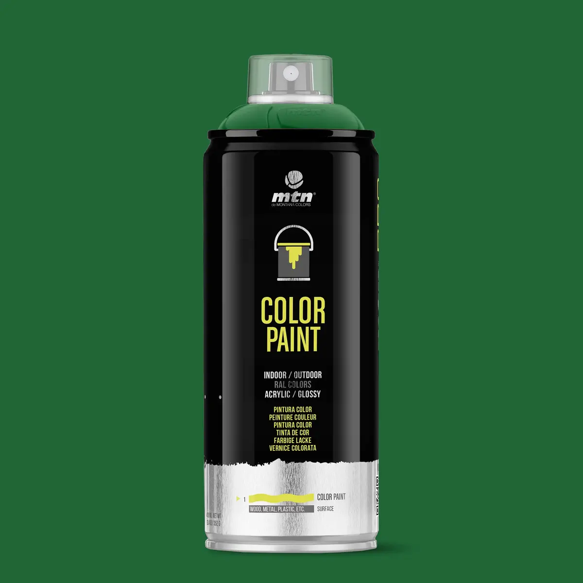 Mtn Pro Spray Paint 400Ml Ral 6002 - Leaf Green 1