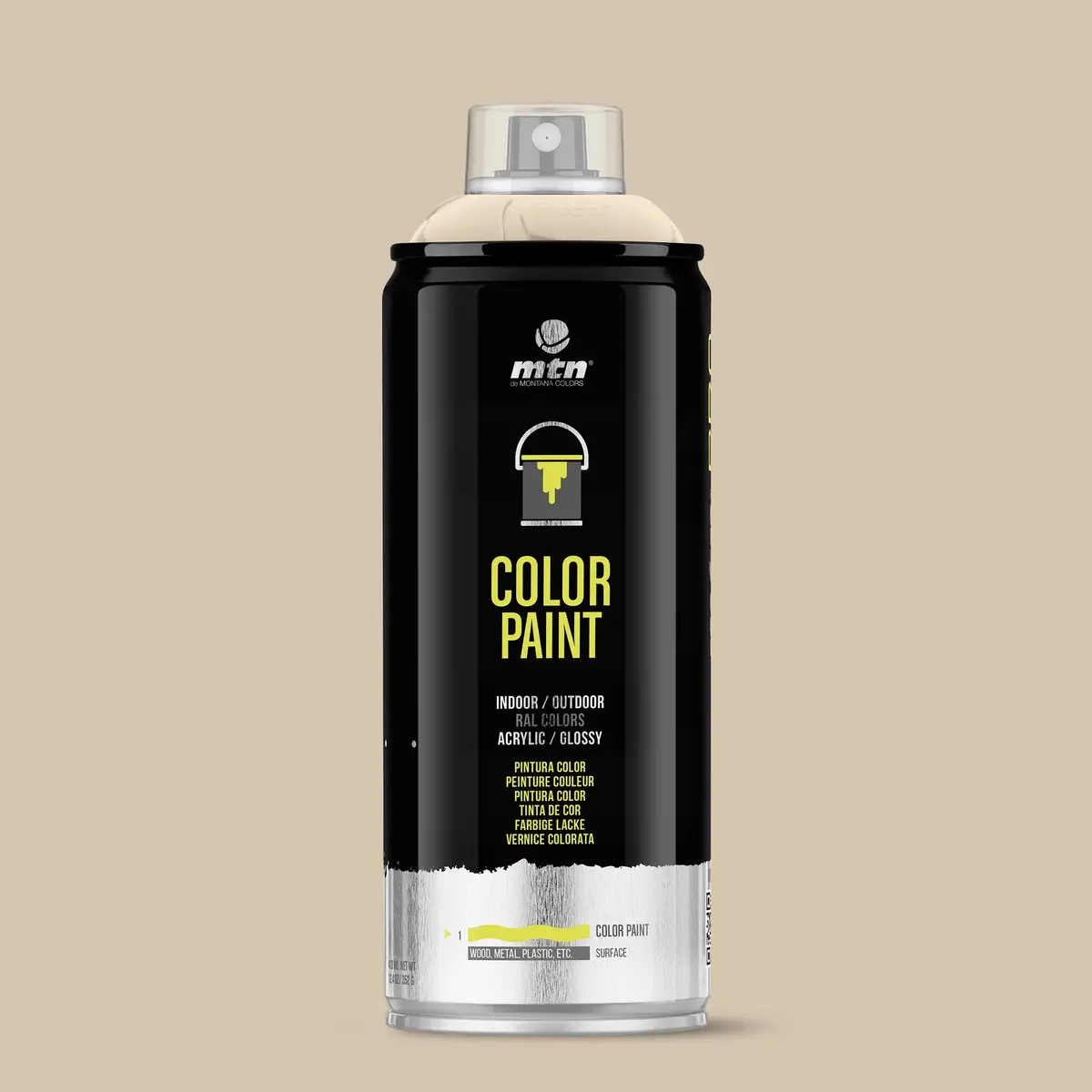 Mtn Pro Spray Paint 400Ml Ral 1015 - Light Ivory 1