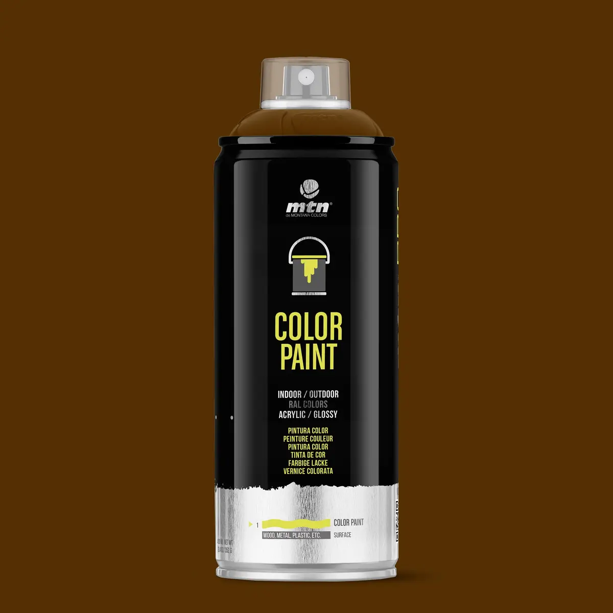 Mtn Pro Spray Paint 400Ml Ral 8011 - Nut Brown 1