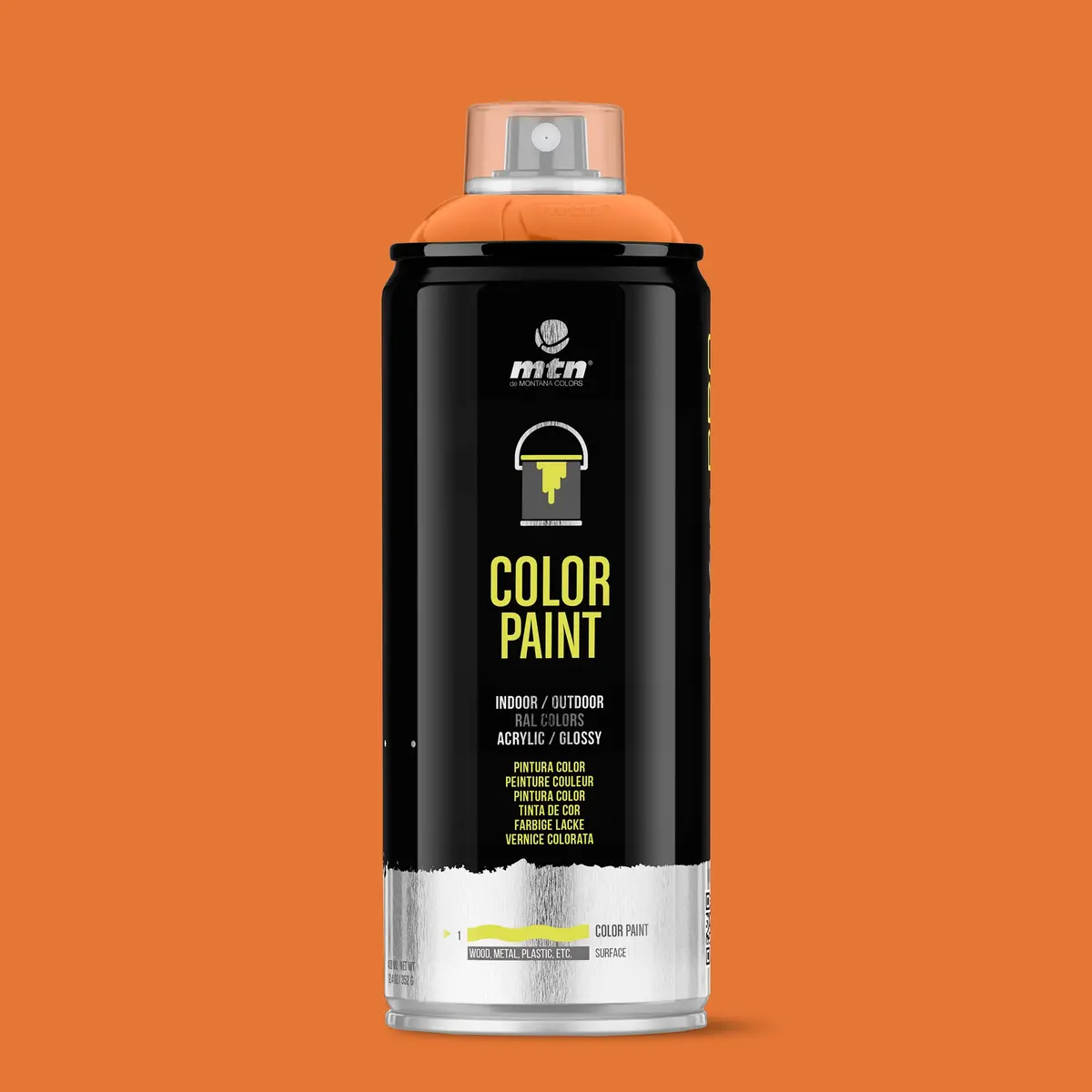 Mtn Pro Spray Paint 400Ml Ral 2004 - Pure Orange 1