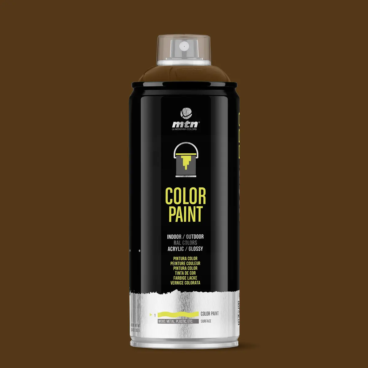 Mtn Pro Spray Paint 400Ml Ral 8014 - Sepia Brown 1
