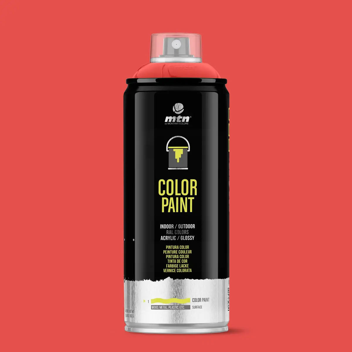 Mtn Pro Spray Paint 400Ml Ral 3020 - Traffic Red 1
