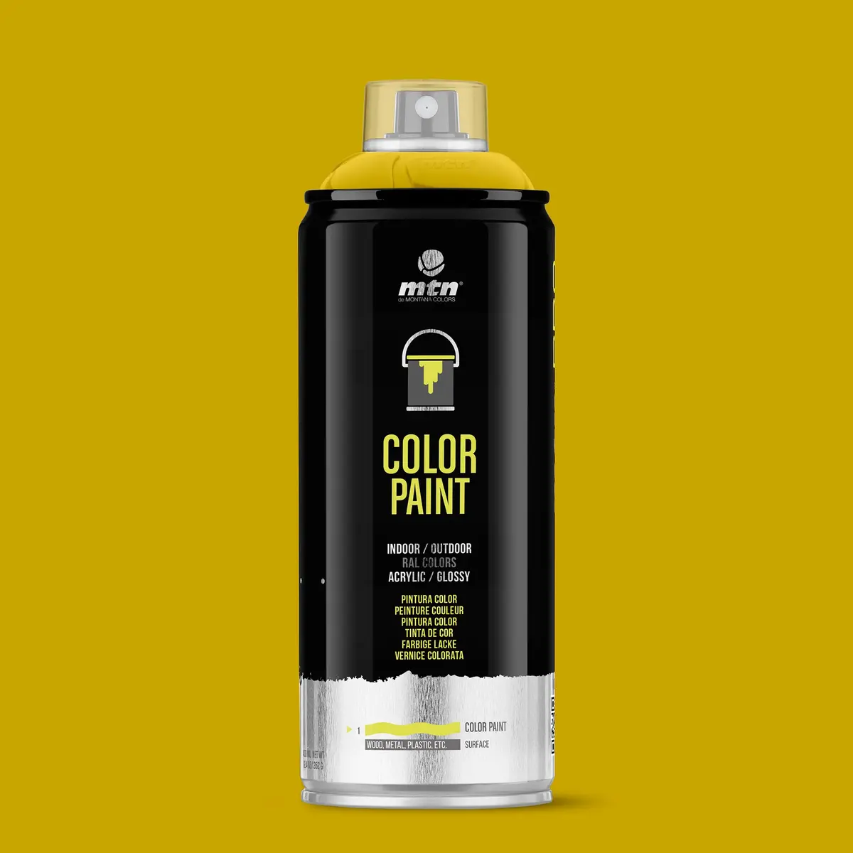 Mtn Pro Spray Paint 400Ml Ral1023 - Traffic Yellow 1