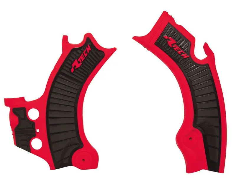 Frame Guards Rtech Honda Crf250r 22-On Crf250rx 22-On Crf450r 21-On Crf450rx 21-On Red Black 1