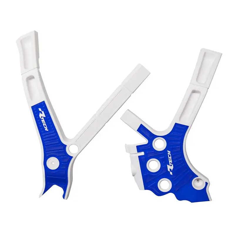 Frame Guards Rtech Blue White Yamaha Yz125 05-On Yz250 05-On 1
