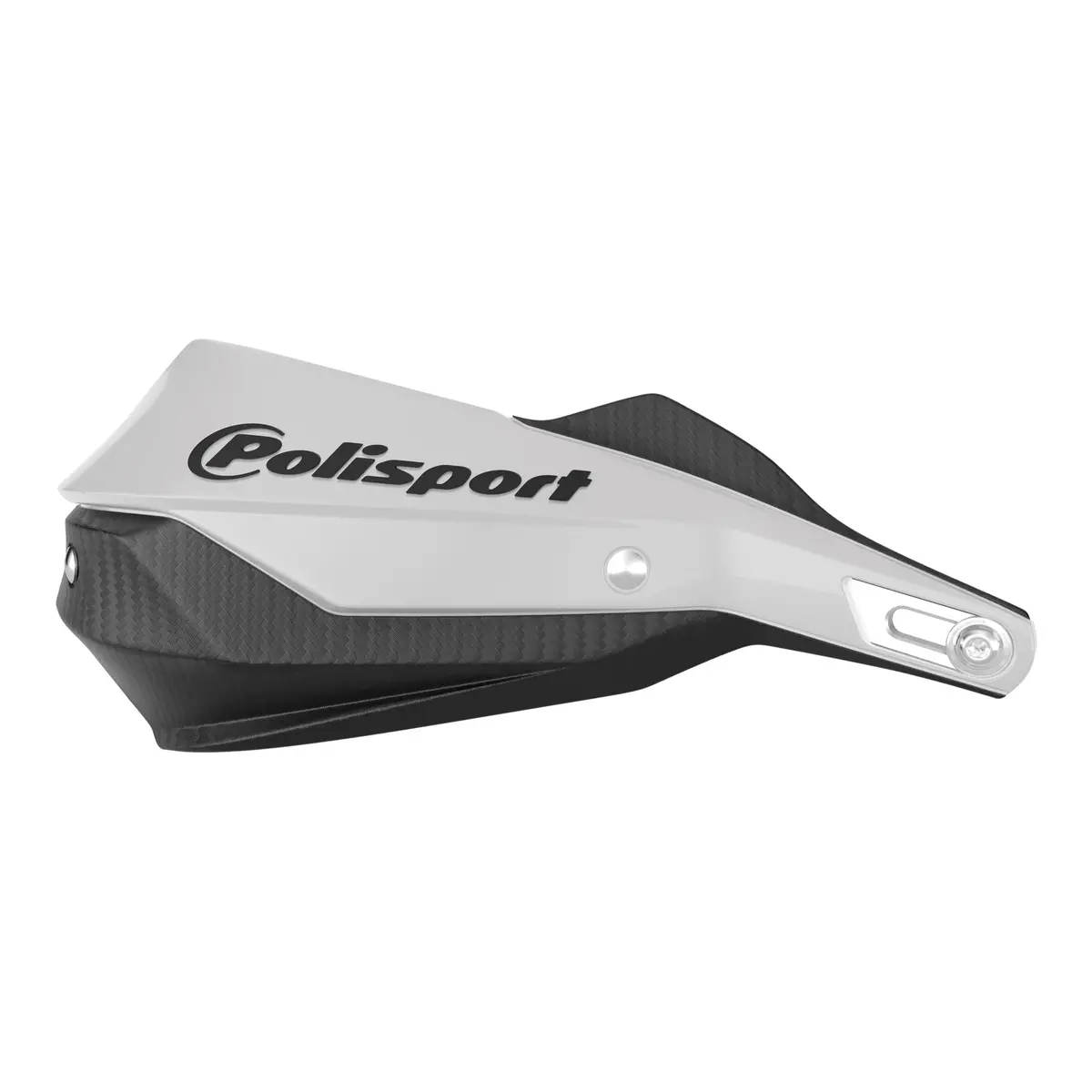 Polisport Trail Blazer Handguard With Metal Bar - Black / White 1