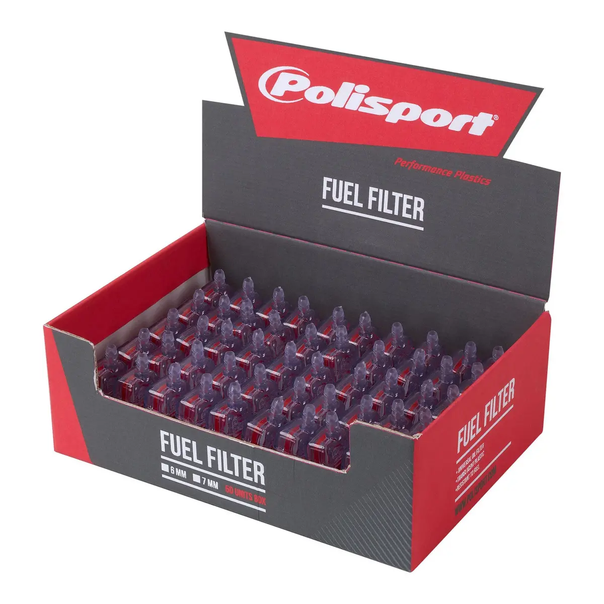Polisport Fuel Filter 7Mm Fit 6Mm Hose - Box Of 50 Pieces 1