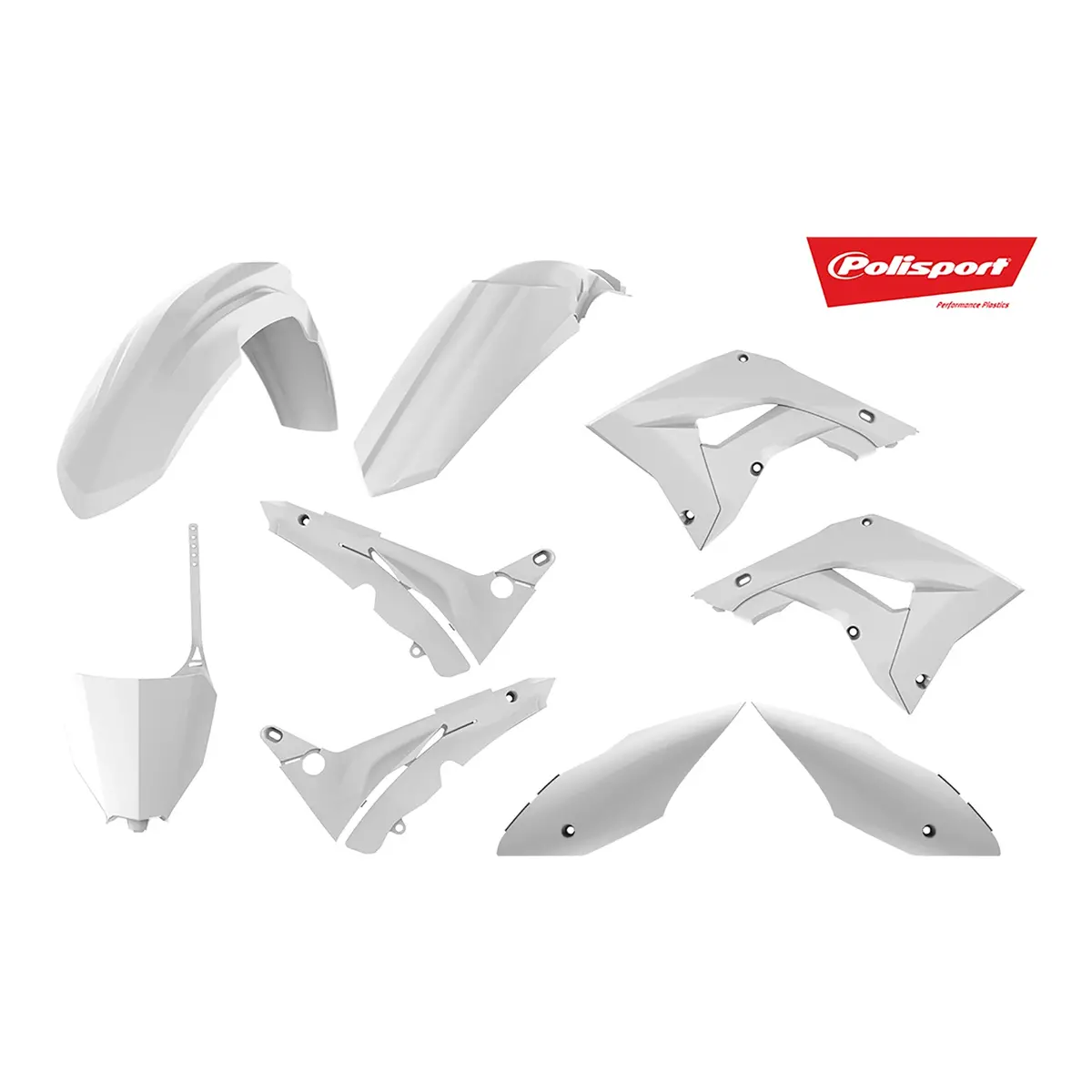 Polisport Mx Restyling Kit Honda Cr125/250 '02-'07 - White 1