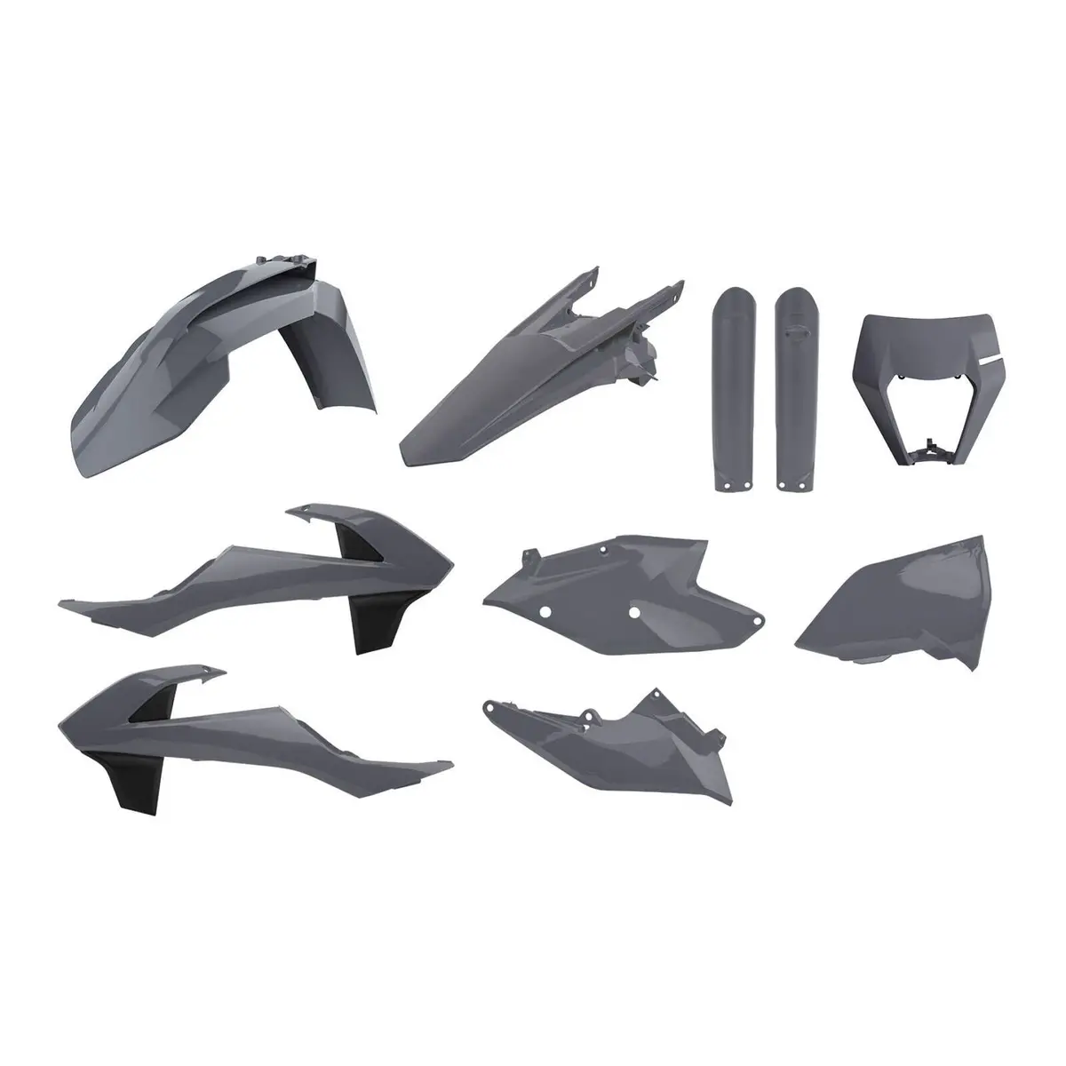 Polisport Kit Enduro With Mask Ktm Exc/Exc-F ('17-'19 - Grey 1