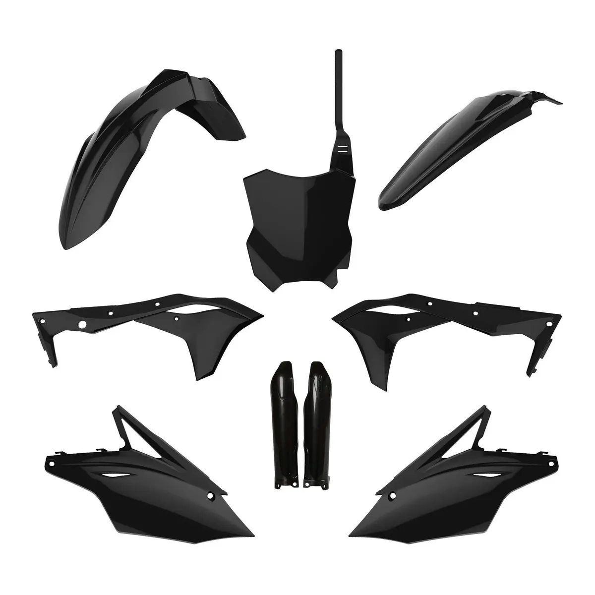 Polisport Full Kit Kawasaki Kx250f ('17-'20) - Black 1