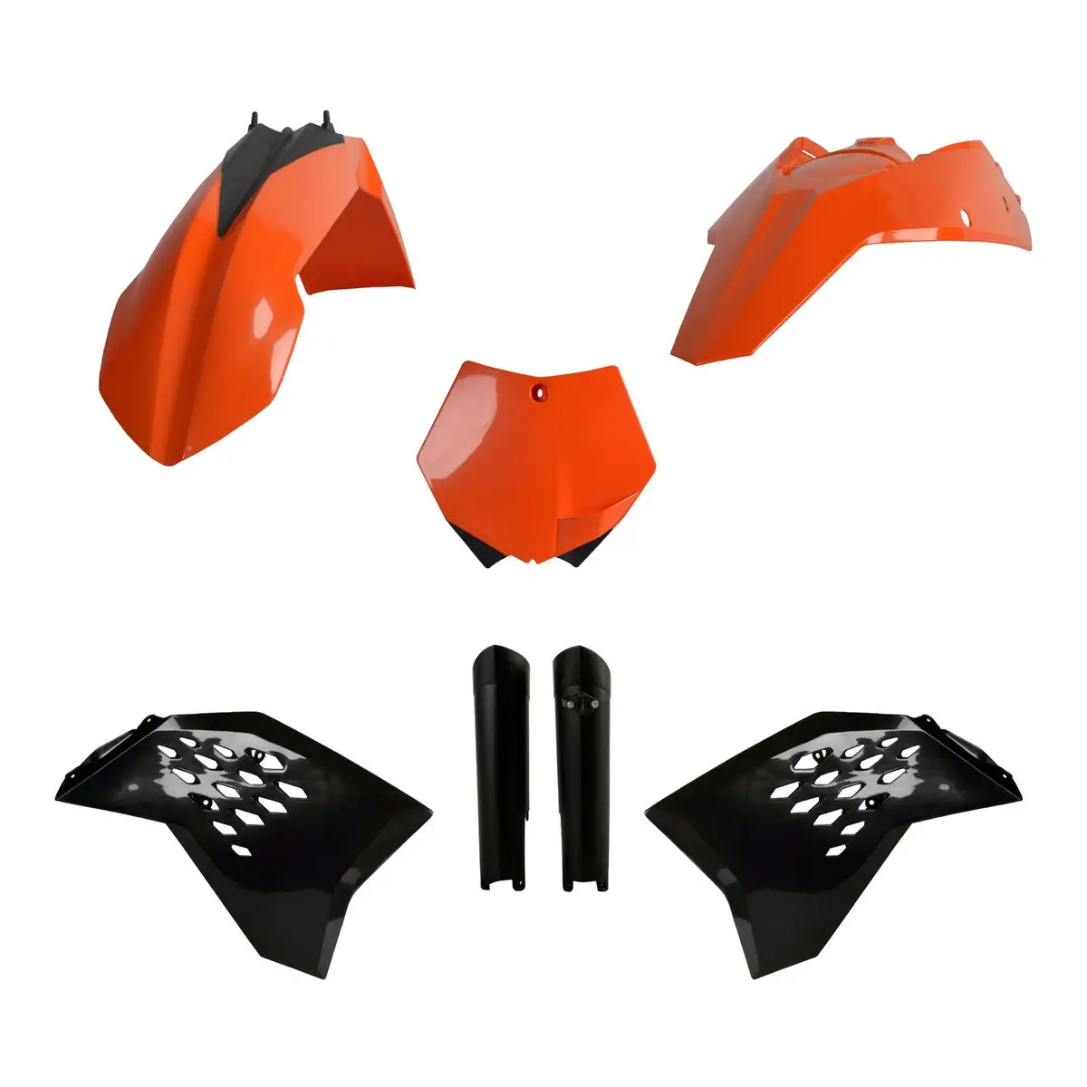 Polisport Full Kit Ktm Sx/Sx-F ('08-'10) - Oem Orange / Black 1