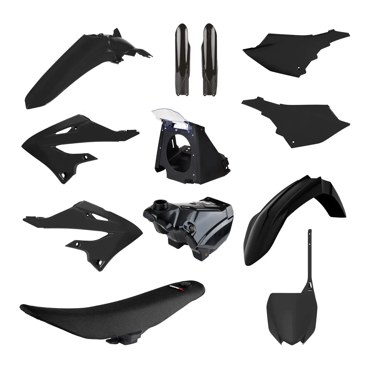 Yamaha Mx Restyling Kit Yz125/250 ('02-'21) '22 Style - Black 1