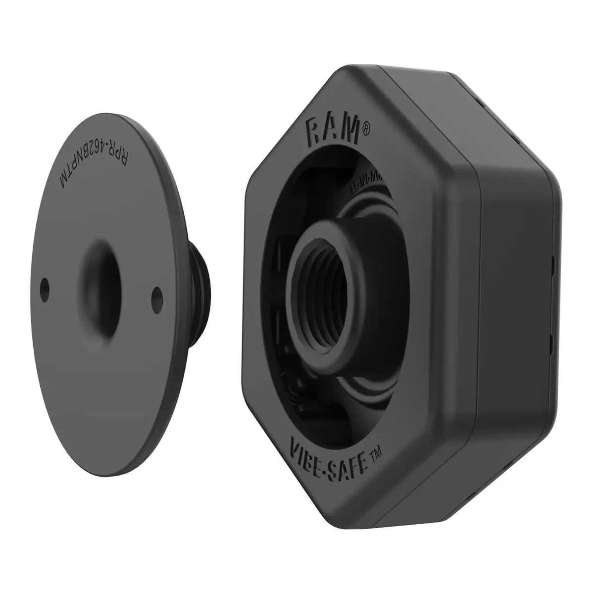 Ram Vibe-Safe With Npt Adapter For 2-Hole Holders 1
