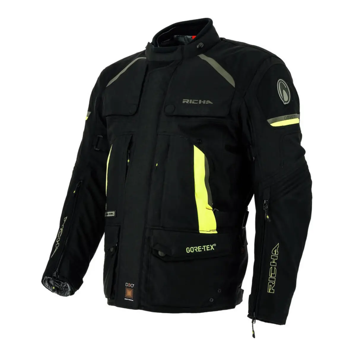 Richa Atacama Goretex Jacket - Black / Yellow (Xl) 1