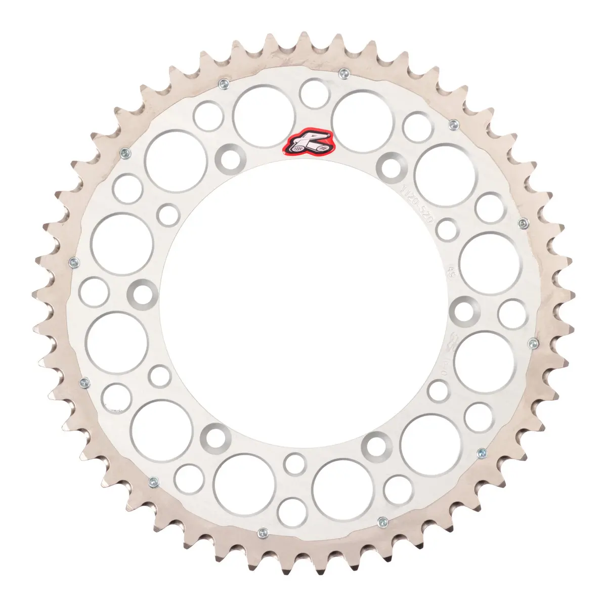 Renthal Sprocket Twinring Silver 48T Bi-Metal Grooved 1