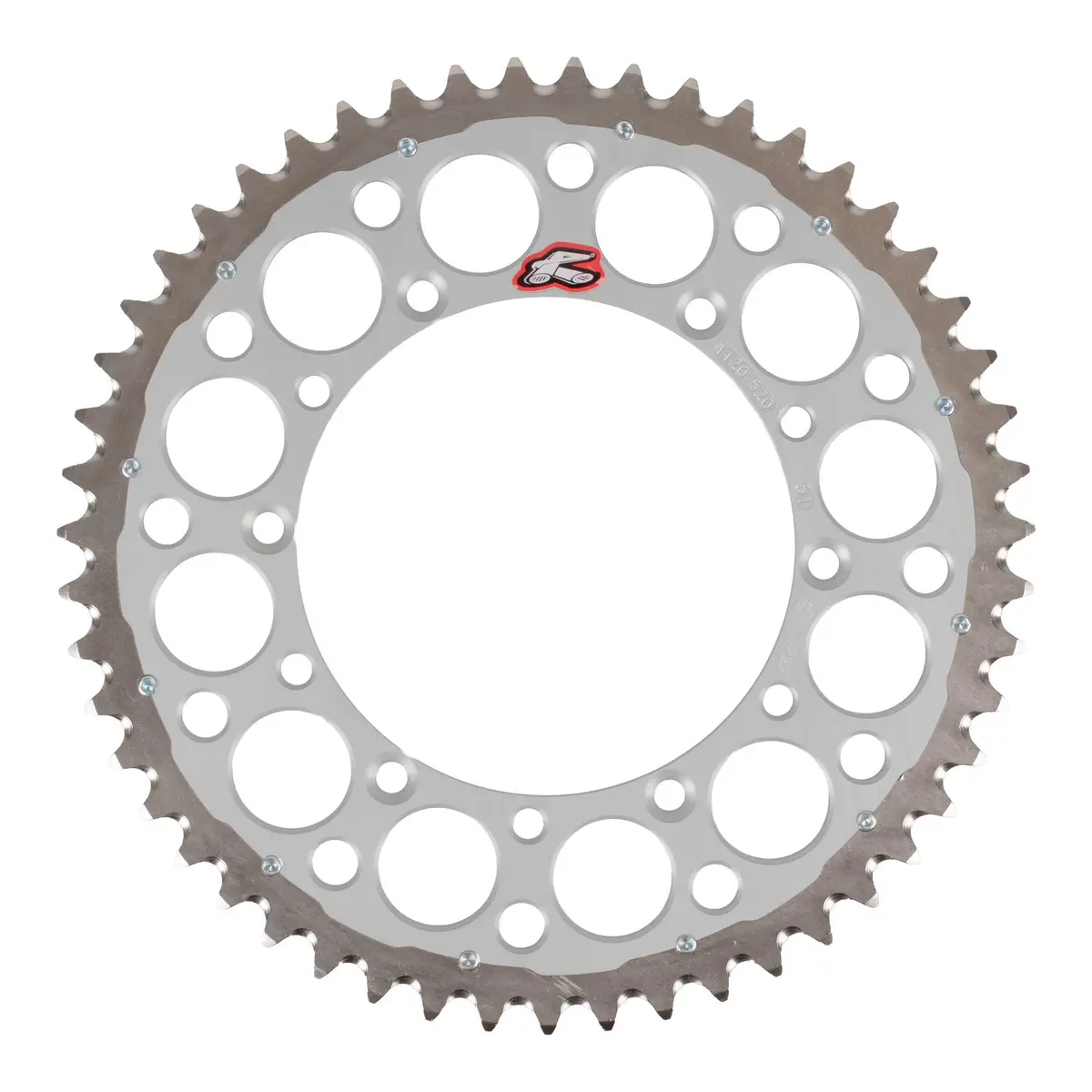 Renthal Sprocket Twinring Silver 49T Bi-Metal Grooved Packaged 1