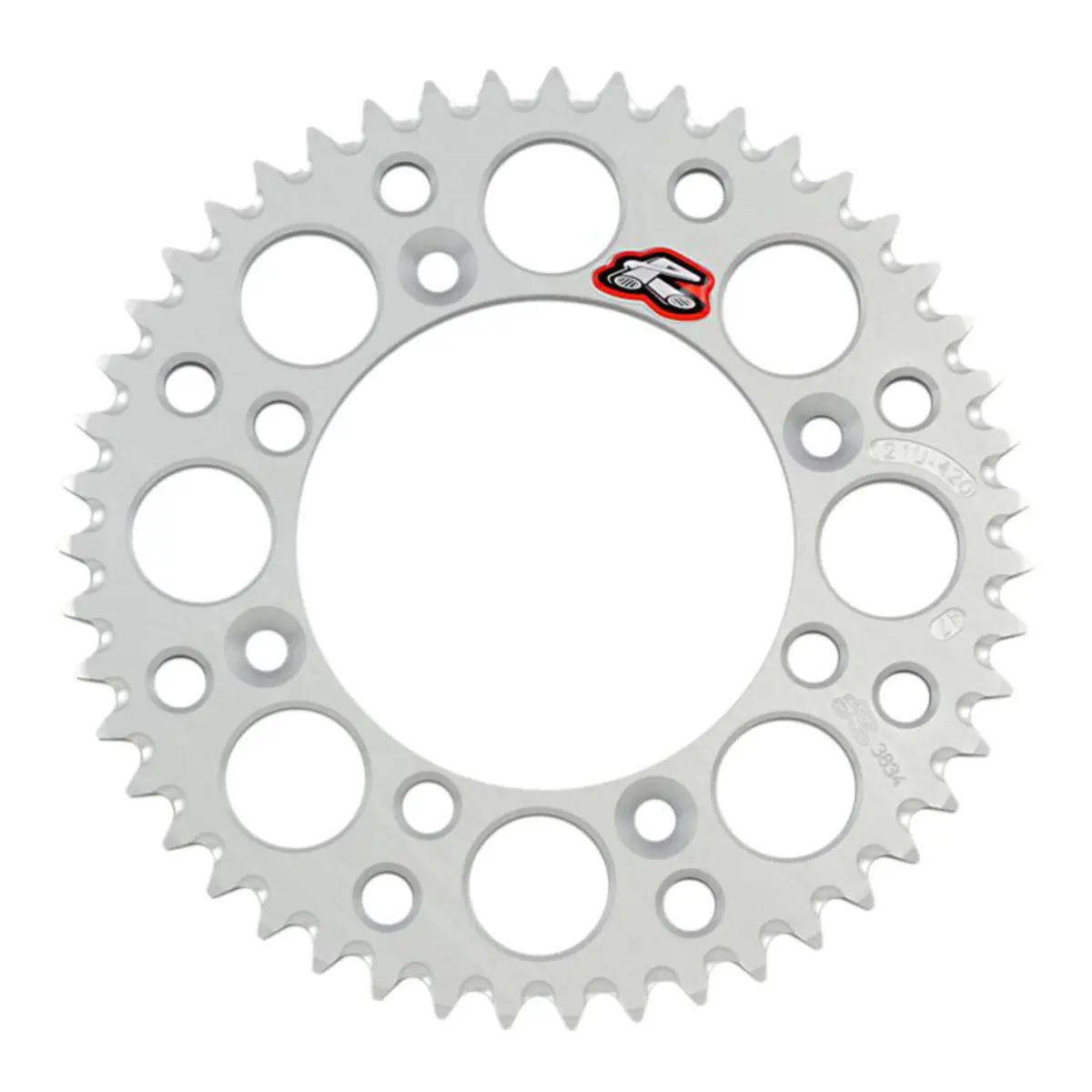 Renthal Sprocket Rear Silver 52T Alloy 7075 T6 Grooved 1