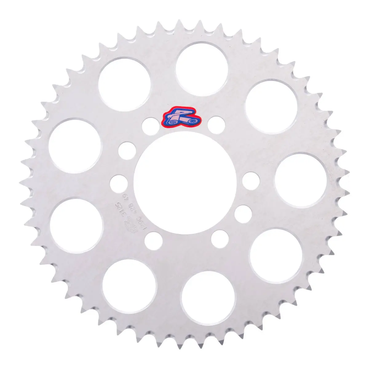 Renthal Rear Sprocket 7075 Alloy T6 Grooved - Silver [Yamaha] 1