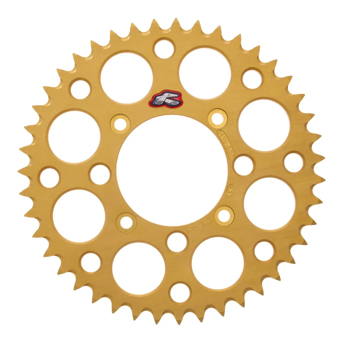 Renthal Sprocket Rear Gold 43T Alloy 7075 T6 Grooved 1