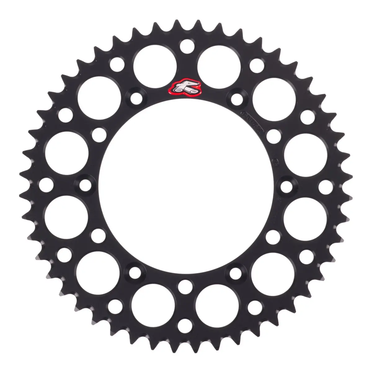 Renthal Sprocket Rear Black 48T Alloy 7075 T6 Grooved 1