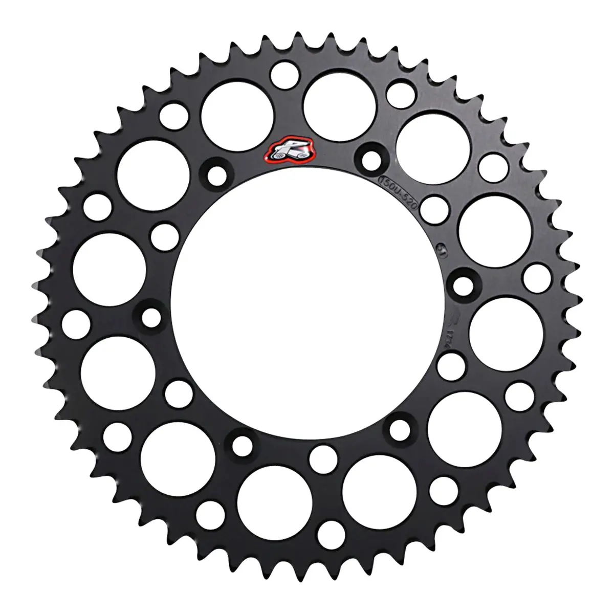Renthal Sprocket Rear Black 51T Alloy 7075 T6 Grooved 1