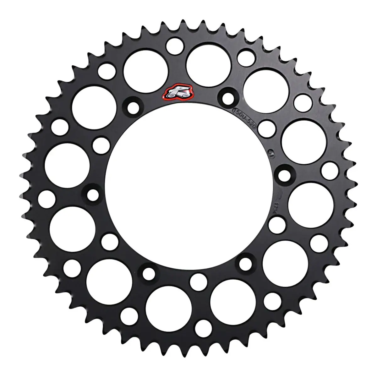 Renthal Sprocket Rear Black 52T Alloy 7075 T6 Grooved 1