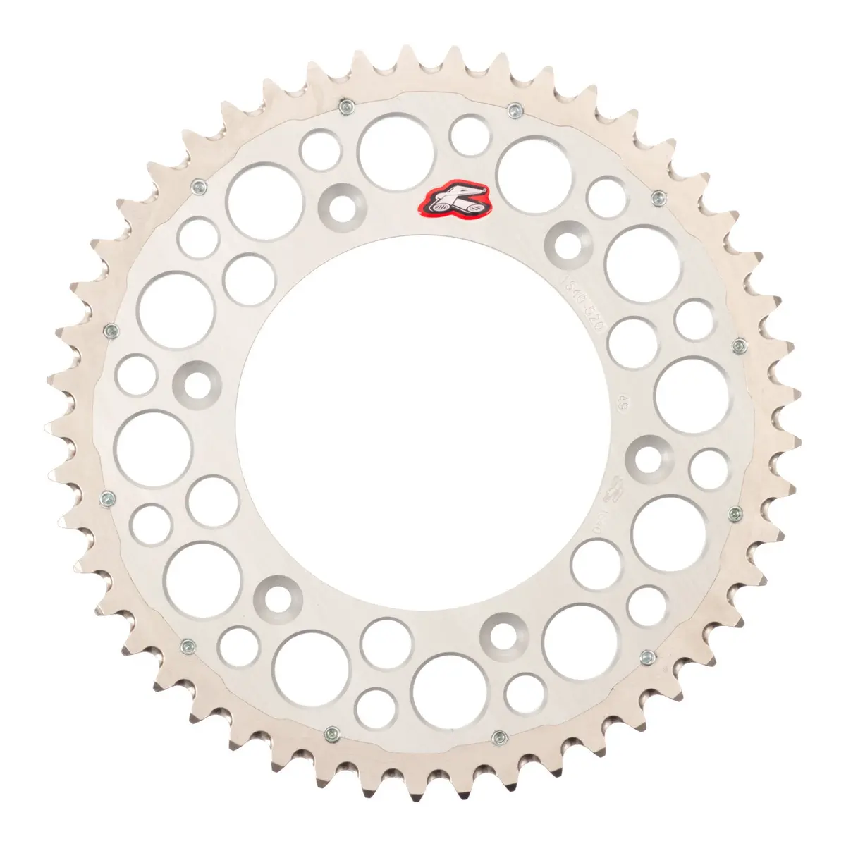 Renthal Sprocket Twinring Silver 49T Bi-Metal Grooved 1