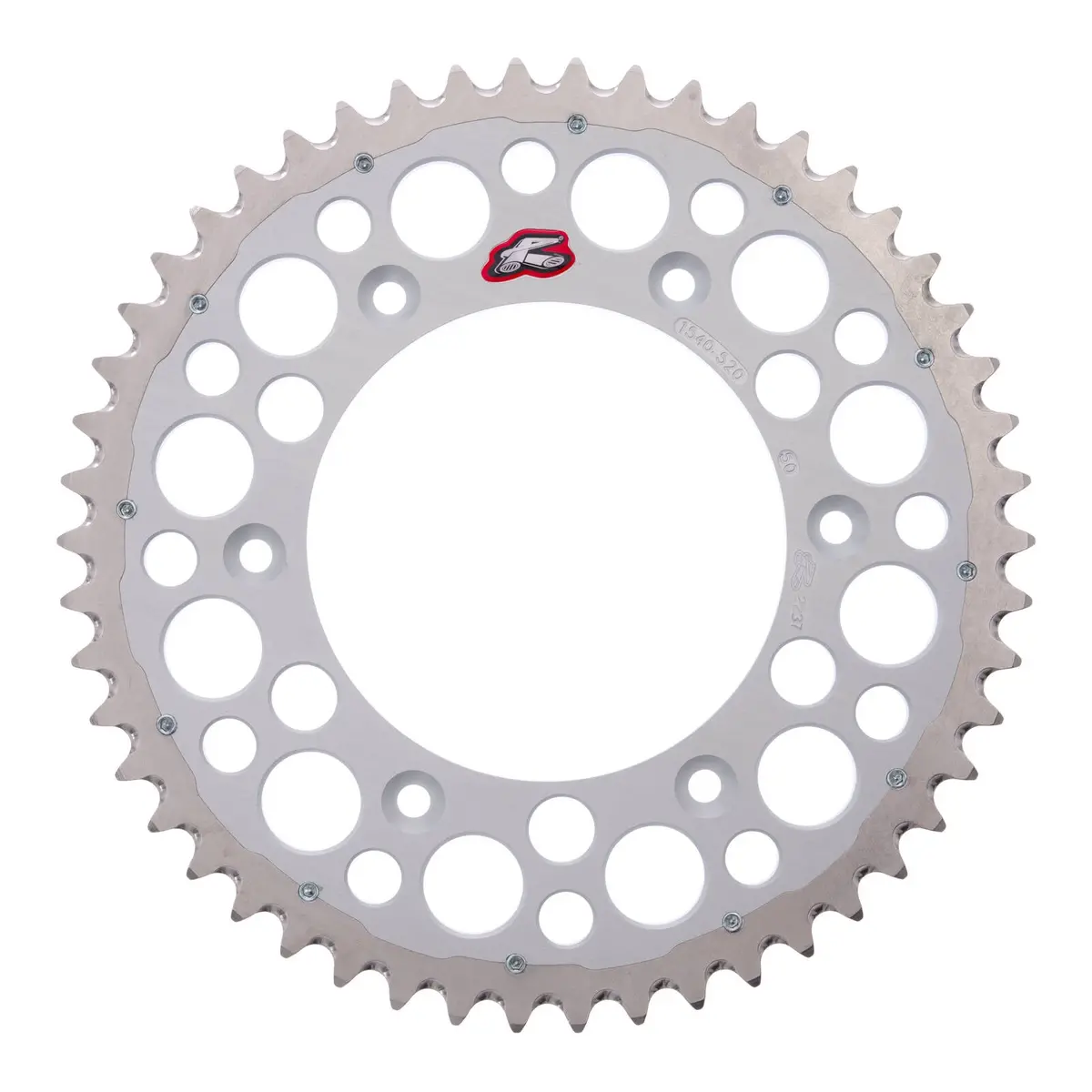 Renthal Sprocket Twinring Silver 50T Bi-Metal Grooved 1