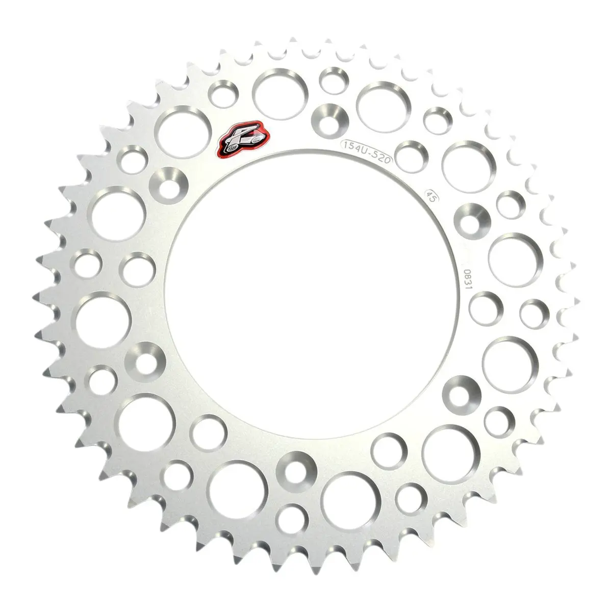 Renthal Sprocket Rear Silver 54T Alloy 7075 T6 Grooved Honda 1