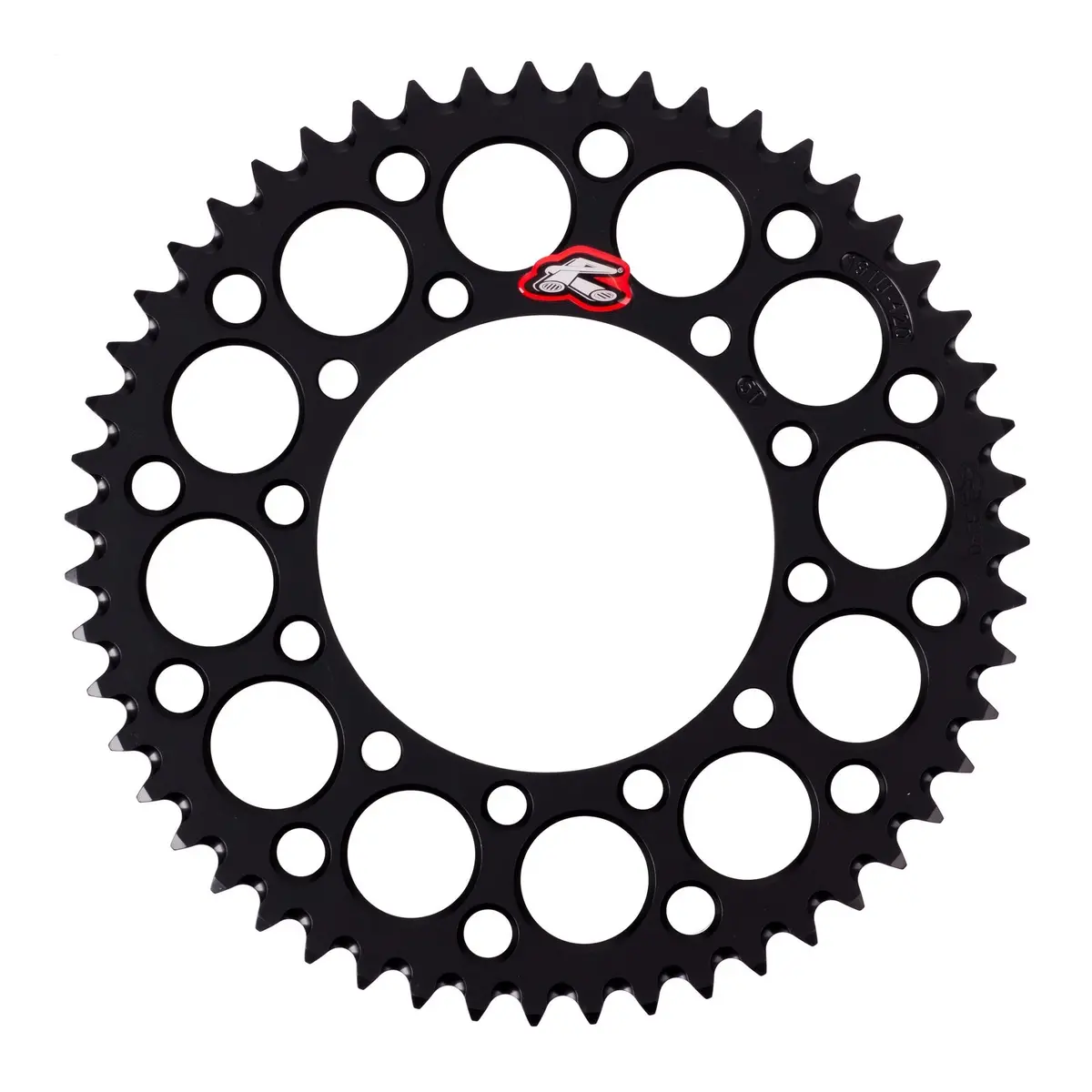 Renthal Sprocket Rear Black 51T Alloy 7075 T6 Grooved 1