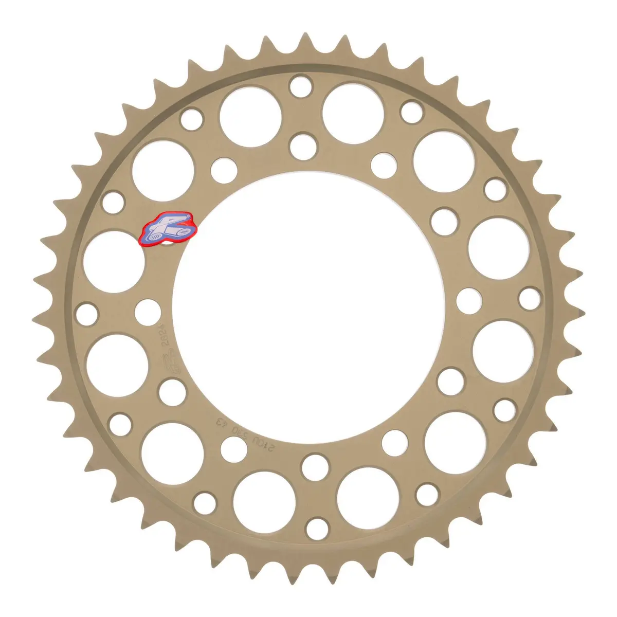Renthal Rear Sprocket T6 Grooved 7075 Alloy - Silver [Kawasaki] 1