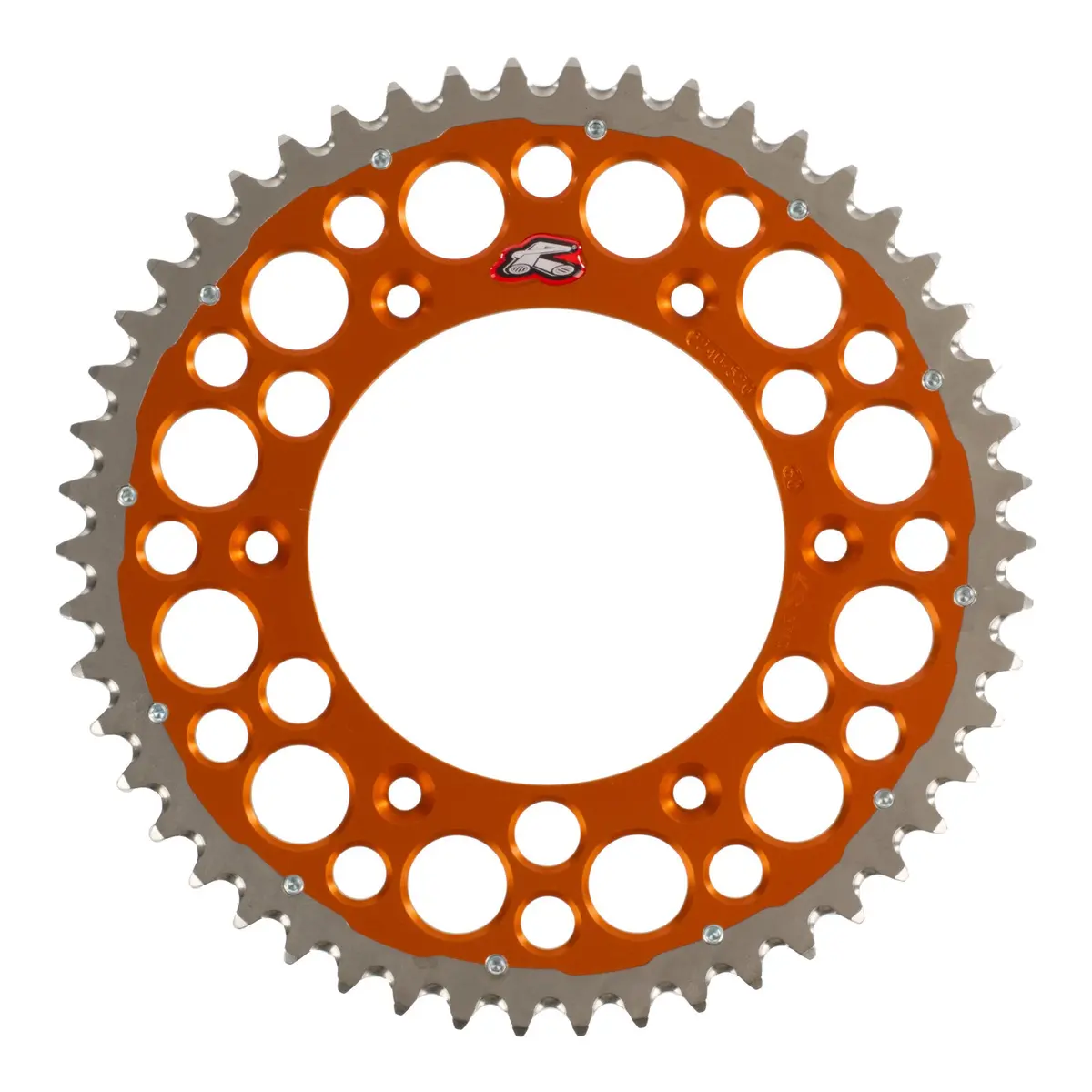 Renthal Sprocket Twinring Orange 50T Bi-Metal Grooved 1