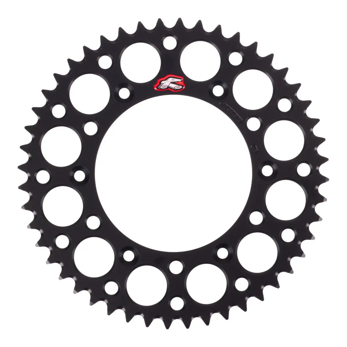 Renthal Sprocket Rear Black 48T Alloy 7075 T6 Grooved 1