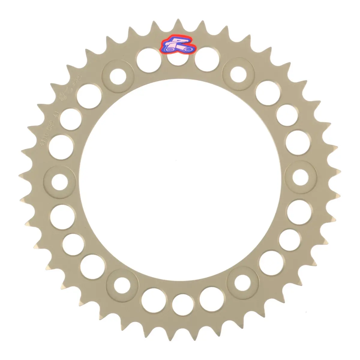 Renthal Sprocket Rear Silver 41T Alloy 7075 T6 Grooved Mont 1