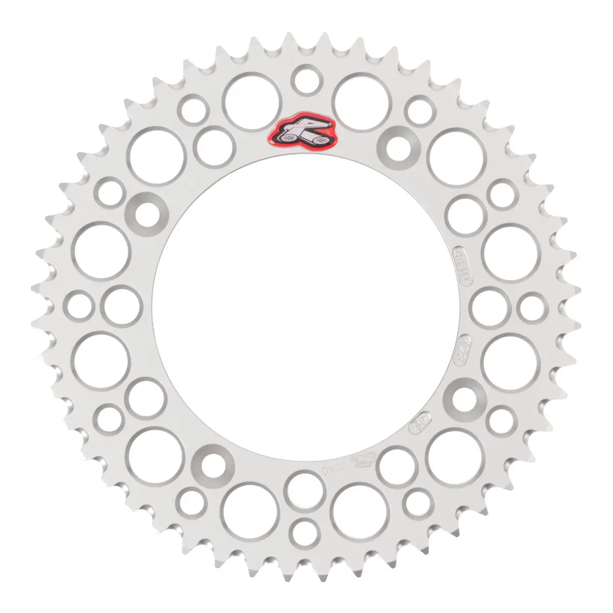Renthal Sprocket Rear Silver 48T Alloy 7075 T6 Grooved 1