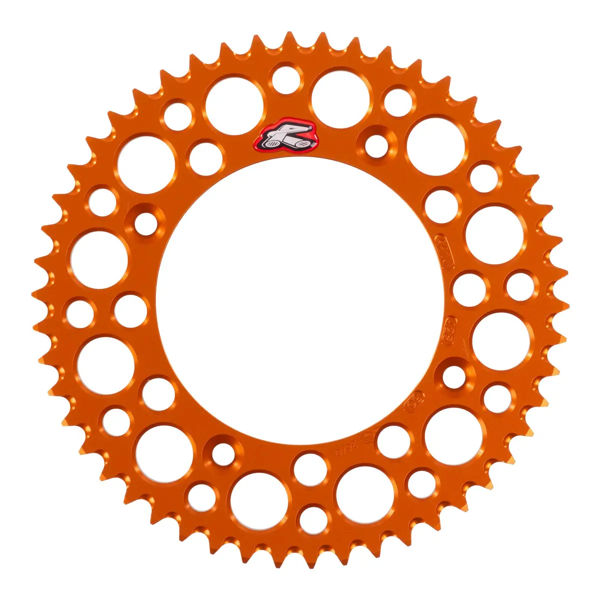 Renthal Sprocket Rear Orange 50T Alloy 7075 T6 Grooved 1
