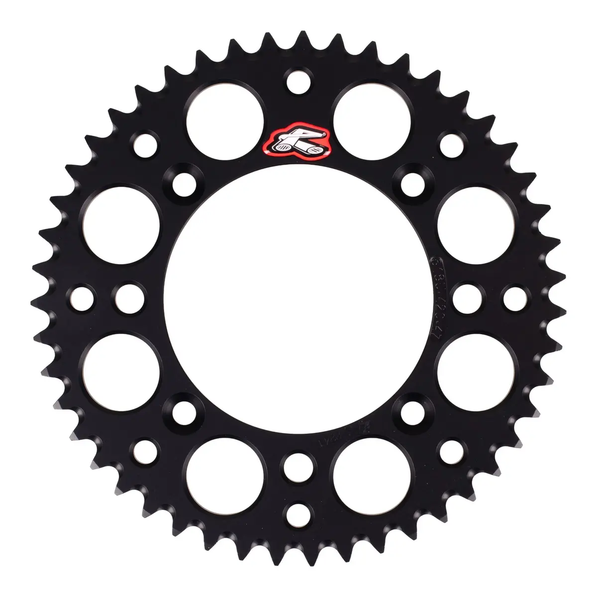 Renthal Sprocket Rear - Black 47T Alloy 7075 T6 Grooved Ktm Husqvarna 1