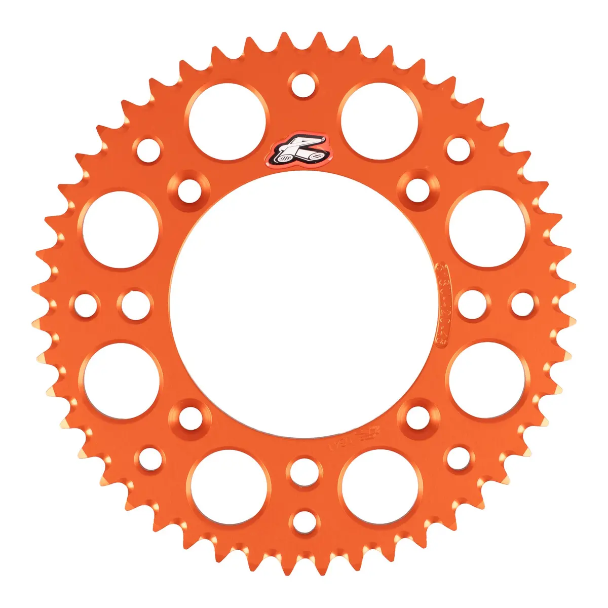 Renthal Rear Sprocket 48T Alloy 7075-T6 Grooved - Orange (Ktm, Husqvarna) 1