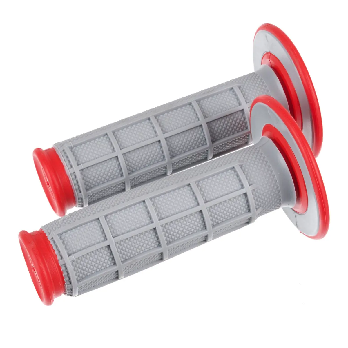 Renthal Dl Mx Dual Handlebar Grips Diamond / Waffle - Red 1