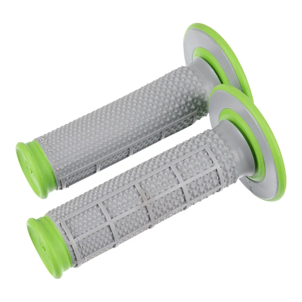 Renthal Dl Dual Handlebar Grips Taper Diamond / Waffle - Green 1