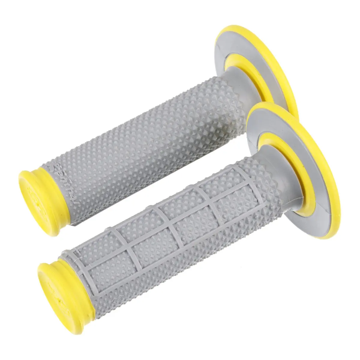 Renthal Dl Dual Handlebar Grips Taper Diamond / Waffle - Yellow 1