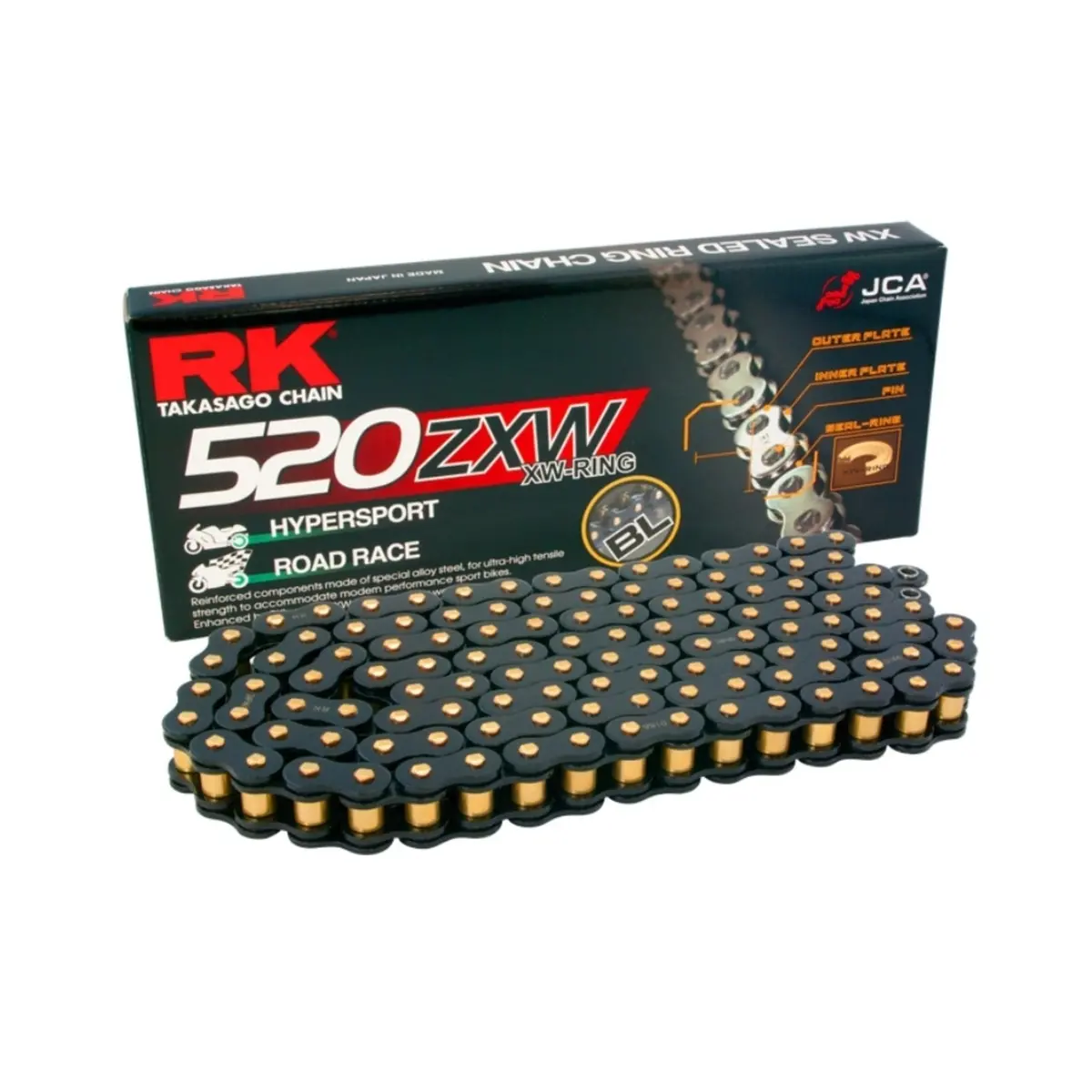 Rk Chain 520Zxw Xw-Ring Chain Hypersports - Black 1