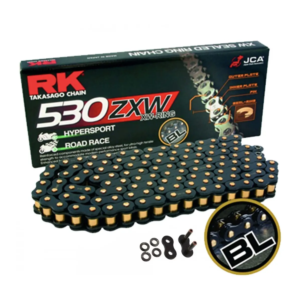 Rk Chain 530Zxw Xw-Ring Chain Hypersports - Black 1