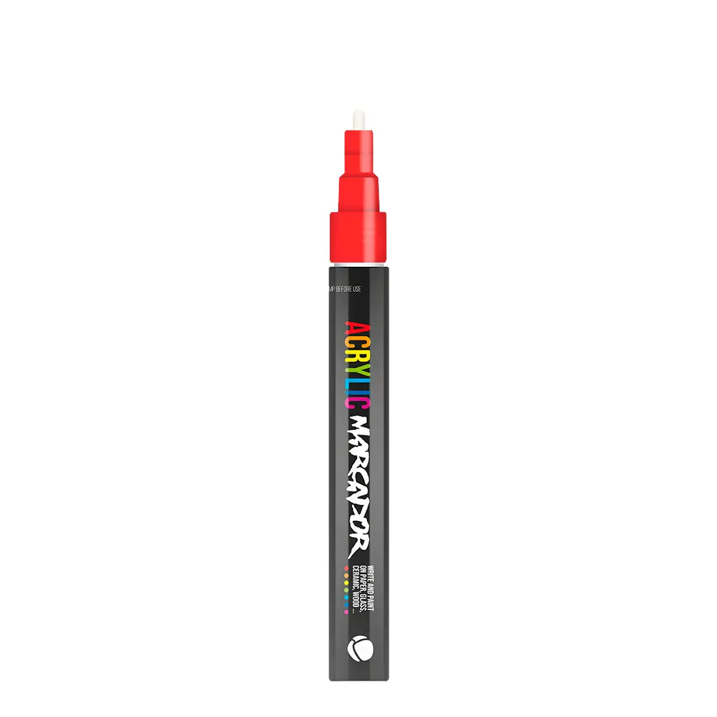Mtn Acrylic Marcador 1Mm - Red 1