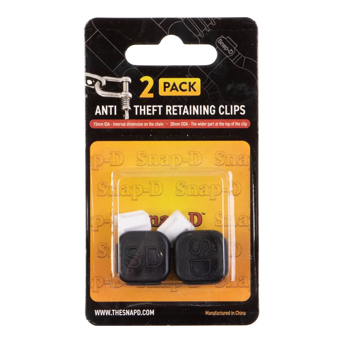 Snap-D 2-Pack Anti-Theft Retaining Clip 1