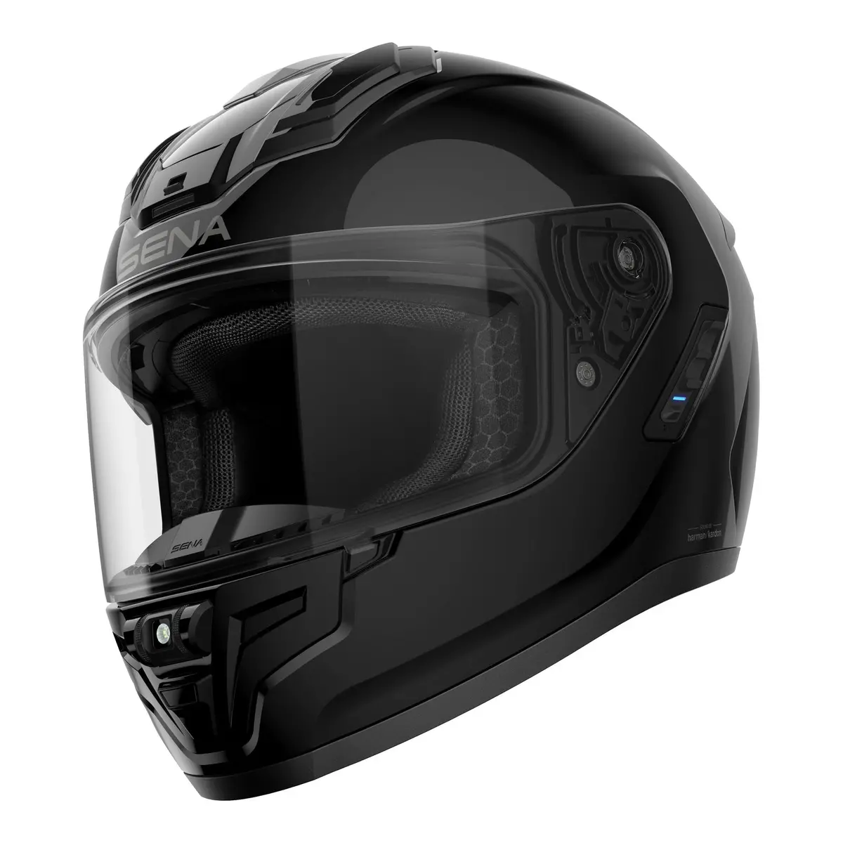 Sena Phantom Anc Smart Helmet With Mesh Comms - Gloss Black 1