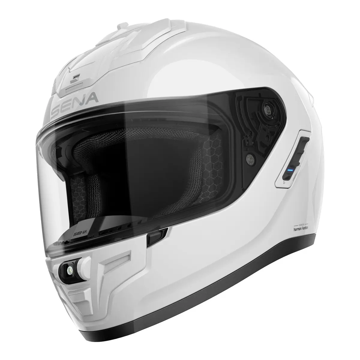 Sena Phantom Smart Helmet With Mesh Comms - Gloss White 1