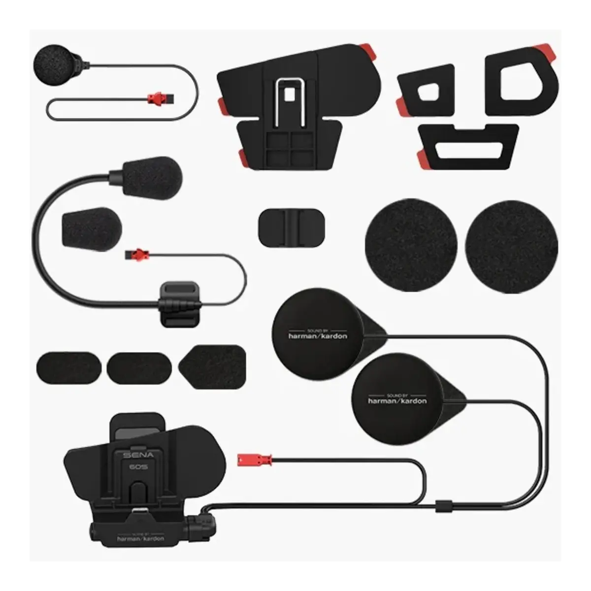 Sena 60S Helmet Clamp Kit With Universal Microphone Kit 1