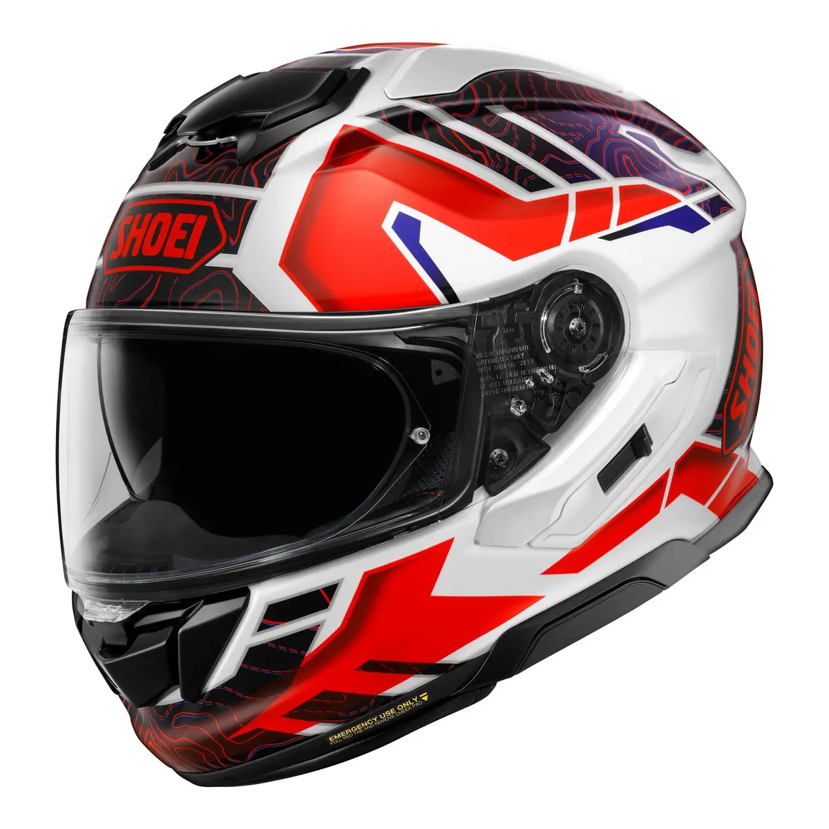 Shoei Gt-Air 3 Hike Tc10 - Red / White / Blue 1